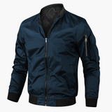 Men's Zip-Up Bomber Jacket – Modern & Lightweight