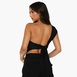 Lace One Shoulder Top for Women – Asymmetrical Trend Look