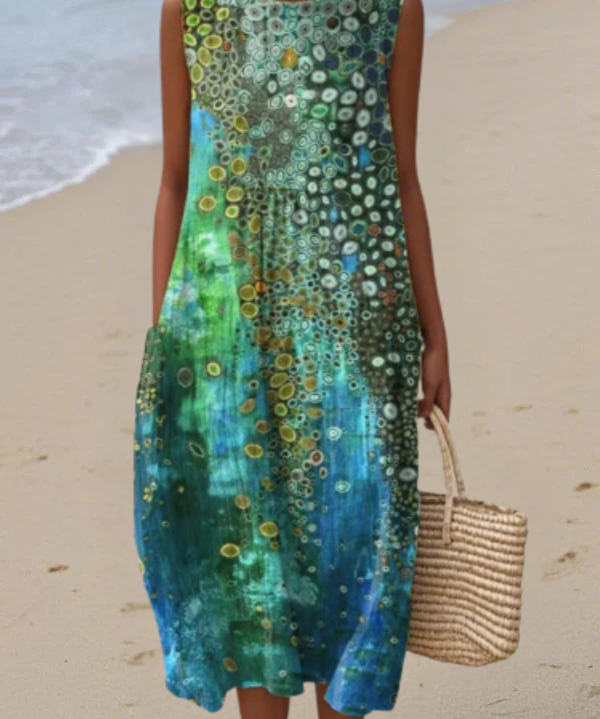 Zara Reef Midi Dress