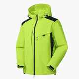 Men's Ski Jacket with Hood and Zipper Pockets