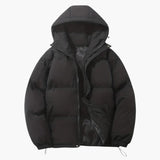 Women's Hooded Jacket with Zipper and Exterior Stitching