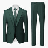 Elegant Slim Fit Suit - Men's 3-Piece for Business