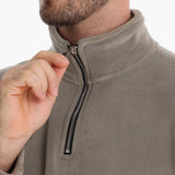 Men's Zip-Up Fleece Pullover with Soft Lining
