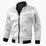 Men's Zip-Up Bomber Jacket – Modern & Lightweight