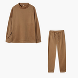 Two-Piece Jogging Suit for Women with High Collar