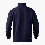 Men's Pullover with Cable Knit Pattern – Classic, Warm & Stylish