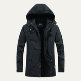 The Westbrook Men’s Casual Hooded Cotton Jacket with Warm Inner Lining