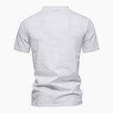 Men's T-Shirt with V-Neck Made of Breathable Cotton