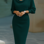 Olivia Batwing Midi Dress Green
