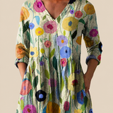 Remi | Long Blouse with Expressive Pattern