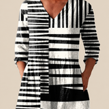 Quinn | Long Blouse with Expressive Pattern