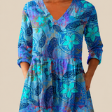 Riley | Long Blouse with Expressive Pattern