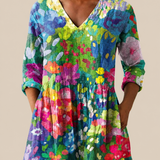 Eden | Long Blouse with Expressive Pattern