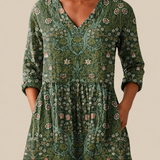 Skye | Long Blouse with Expressive Pattern