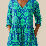 Romy | Long Blouse with Expressive Pattern