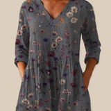 Kira | Long Blouse with Expressive Pattern