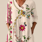 Aria | Long Blouse with Expressive Pattern