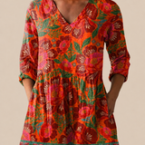 Kaia | Long Blouse with Expressive Pattern
