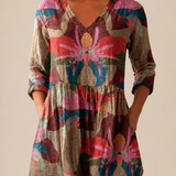 Alina | Long Blouse with Expressive Pattern