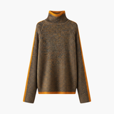 Women’s Turtleneck Sweater with Ribbed Knit