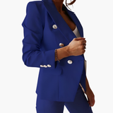 Women's Suit Set with Blazer and Straight Pants