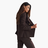 Women's Suit Set with Blazer and Straight Pants
