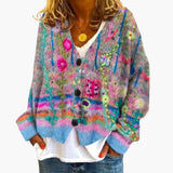 Women’s Cardigan with Patterned Knit