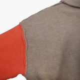 Women's Colorblock Knit Sweater with High Collar