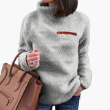 Women's Fleece Pullover with High Collar