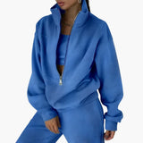 Women's Lounge Set with Half Zip Sweatshirt