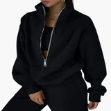 Women's Lounge Set with Half Zip Sweatshirt
