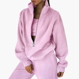 Women's Lounge Set with Half Zip Sweatshirt