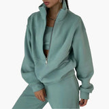 Women's Lounge Set with Half Zip Sweatshirt