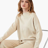 Women's Loungewear Set with Sweater and Wide Leg Pants