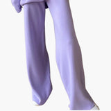 Women's Loungewear Set with Sweater and Wide Leg Pants