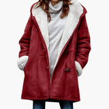 Women’s Hooded Coat with Toggle Closure and Pockets
