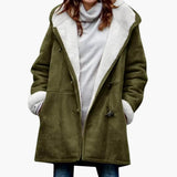Women’s Hooded Coat with Toggle Closure and Pockets