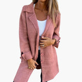 Women’s Long Coat with Buttons and Pockets