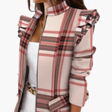 Women's Pattern Jacket with Zipper