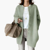 Women’s Cardigan with Snap Buttons and Sleeves