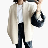 Women’s Cardigan with Snap Buttons and Sleeves
