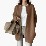 Women’s Cardigan with Snap Buttons and Sleeves