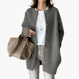 Women’s Cardigan with Snap Buttons and Sleeves