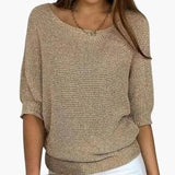 Women's Sweater with Three-Quarter Sleeves