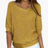 Women's Sweater with Three-Quarter Sleeves