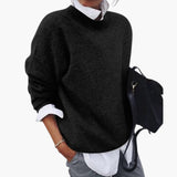 Women's Round Neck Sweater with Long Sleeves