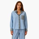 Women's Pajama Set with Striped Shirt