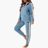 Women's Pajama Set with Half Zip Sweatshirt