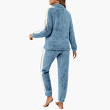 Women's Pajama Set with Half Zip Sweatshirt