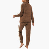 Women's Pajama Set with Half Zip Sweatshirt